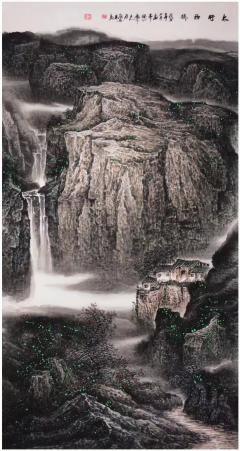 【张月岗】[福] 70x140cm，8平尺。 收藏级别孤品力作。 ——收藏附带合影，视频，收藏证书。