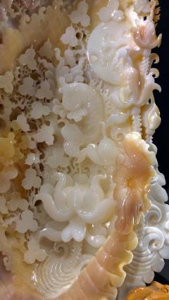 极品【年年有余】紫色摆件～色彩鲜艳干净!工艺精湛！温润如玉！收藏价值极高