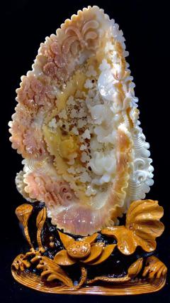 极品【年年有余】紫色摆件～色彩鲜艳干净!工艺精湛！温润如玉！收藏价值极高