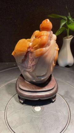 北部石，大肚佛、尺寸10-9-17厘米。肉质细腻，蜡质感十足，包浆纯润，雕刻活灵活现，憨态可掬。