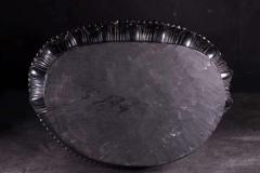 【晚清 紫檀木 观音 摆件】尺寸：高48cm 长26cm 宽21cm 重：5.25千克  藏品取名贵紫檀木为材，木中帝王，密度极高，特有的牛毛纹精美，雕刻观音，开脸祥和，目光向下，慈悲众生，呈坐姿状，身姿优雅，衣饰线条流畅清晰，雕刻技法娴熟