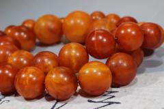 12-22mm精品红皮老花蜡塔链 性价比超级给力，珠子超级润 蜡质满，橘皮风化纹理 克重：104.5，价格22000