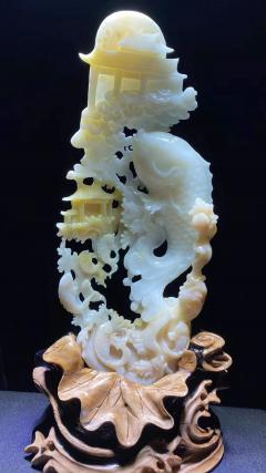 上新，鲤鱼跳龙门，超大尺寸，福建精雕，玉化好，一手货源，好货静待有缘人