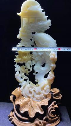 上新，鲤鱼跳龙门，超大尺寸，福建精雕，玉化好，一手货源，好货静待有缘人