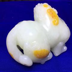 这一件和田玉貔貅 今天直接清货 价格随便谈 有喜欢的来吧