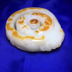 顶级老料子红油皮俏色巧雕手镯套装，圈口59价格8000