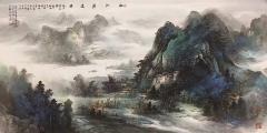 《紫气东来》东来紫气漫山川，氤蕴吉祥亘古延……。韦华初老师作品欣赏
