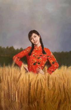 林喜展老师人物油画