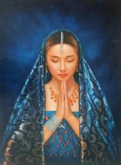 张嘉应，精品油画75x100cm