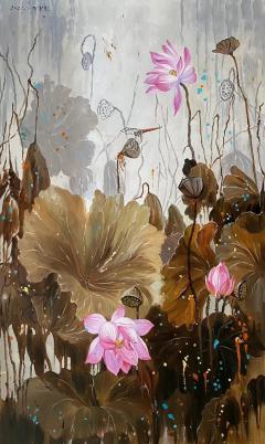 朝鲜油画 郑哲镇100×60