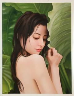 美女油画20210825，定制联系QQ客服