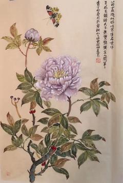 霍春阳得意弟子，当今中国花鸟名家，淮南师范学院美术教授，田美芸老师高价值收藏级