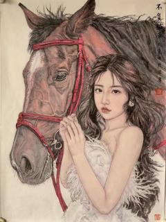 好作品，值得拥有！中国好画家，大家公认的画的好！中国美协会员，李可染画院画家，中国女画家协会会员，中央国家机关美术家协会会员，河北省女画家协会理事，全国八零后女画家领军人物中央美院刘夏老师原创作品精品力作！68*50带合影，带录像视频！