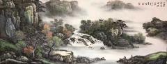 荣宝斋签约书画家赵书茂老师现货供应，小六尺精品山水180*70厘米，支持合影视频