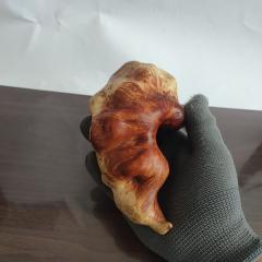 超级极品手工雕刻火琉璃木简约新款芝麻点大福豆文玩摆件手把件