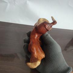 超级极品手工雕刻火琉璃木简约新款芝麻点大福豆文玩摆件手把件