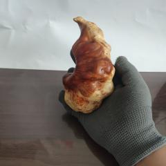 超级极品手工雕刻火琉璃木简约新款芝麻点大福豆文玩摆件手把件